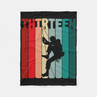 Couverture Polaire Birthday Shirt 13 Years Climbing 13th Birthday Boy