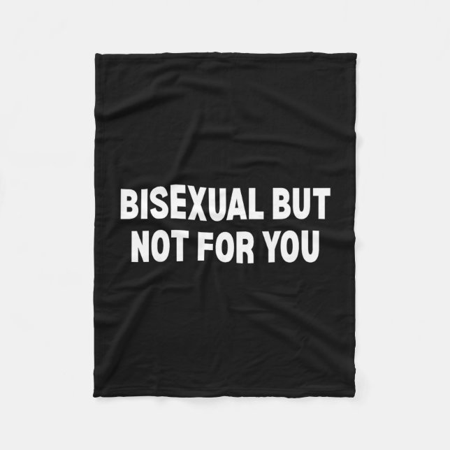 Couverture Polaire Bisexuel mais pas pour vous  (Devant)