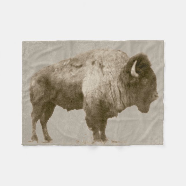 Couverture Polaire Bison américain (Devant (Horizontal))
