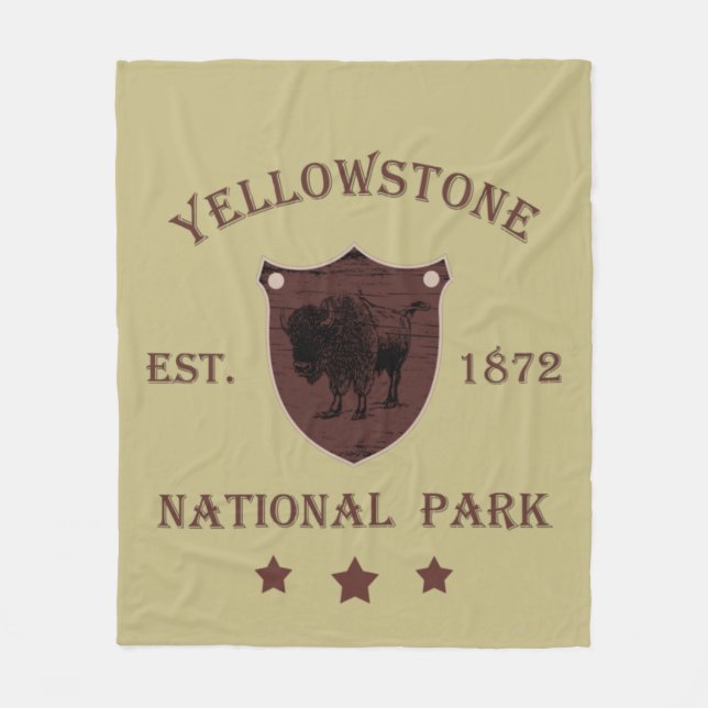 Couverture Polaire Bison Parc national de Yellowstone (Devant)