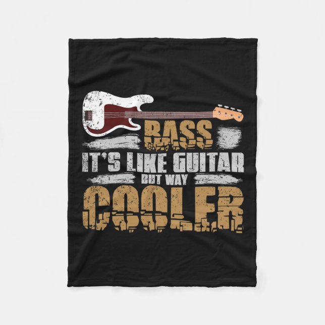 Couverture Polaire Bist B Guitare Player Cadeau B Guitare (Devant)