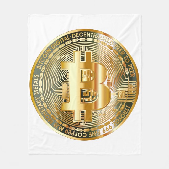 Couverture Polaire Bitcoin Blanket : Cosy to the Future of Currency (Devant)