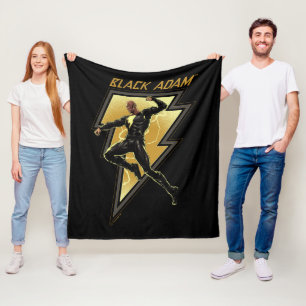 Couverture Polaire Black Adam Lightning Bolt Illustration du caractèr