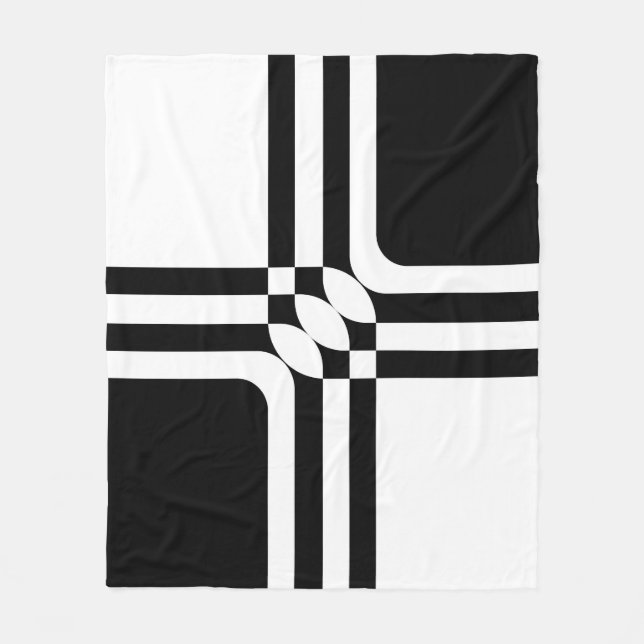Couverture Polaire Black and white fantasy (Devant)