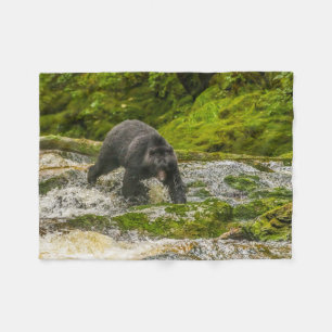 Couverture Polaire Black Bear Fishing Qua Creek Colombie-Britanniqu
