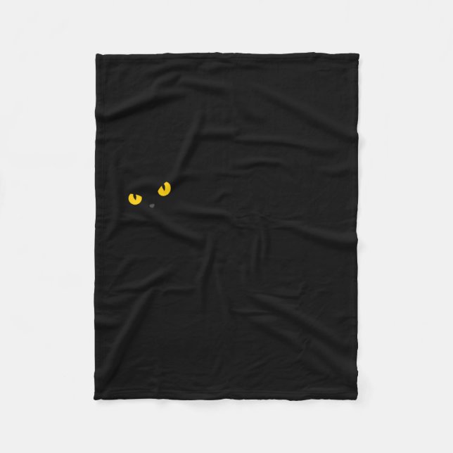 Couverture Polaire Black Cat Halloween - Performance de chats noirs (Devant)