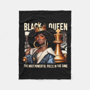 Couverture Polaire Black Culture Black Queen Chess
