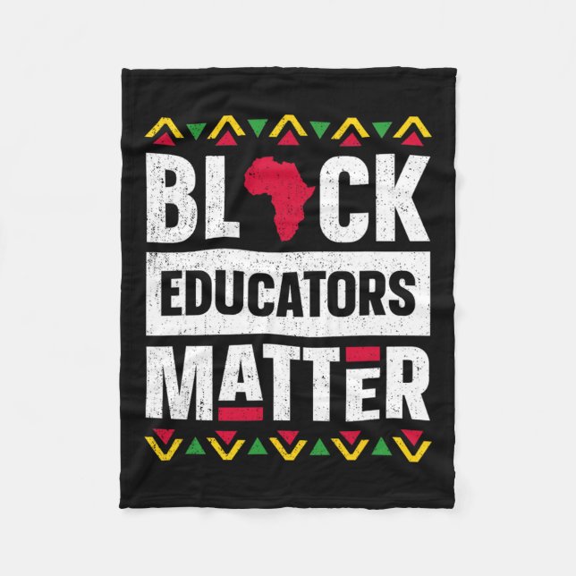 Couverture Polaire Black Educators Problacher Enseignant Black Histor (Devant)
