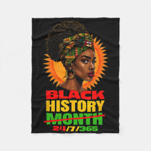 Couverture Polaire Black History 247365 Melanin Junetdix African Am