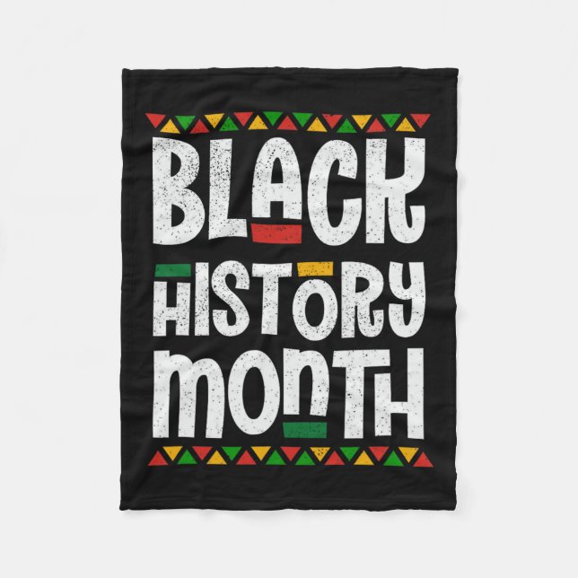 Couverture Polaire Black History Month African American Melanin Pride (Devant)