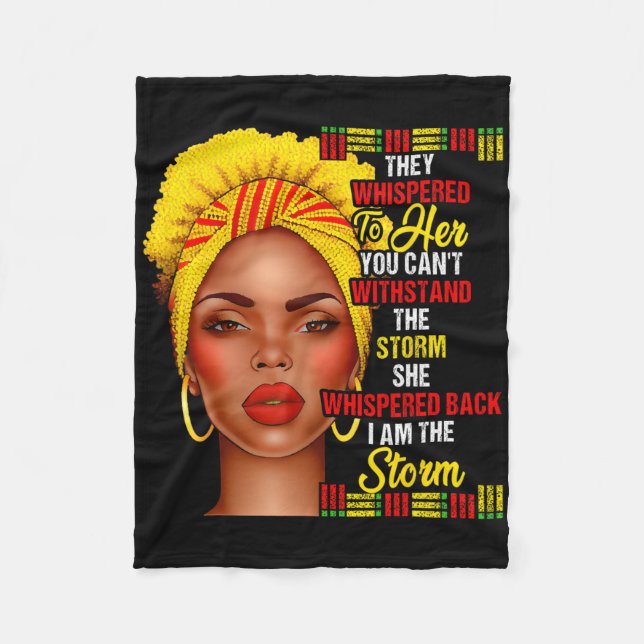 Couverture Polaire Black History Month Afro Black Women Girls I'm The (Devant)