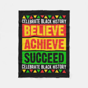 Couverture Polaire Black History Month Arbitraire Achieve Succeed Afr