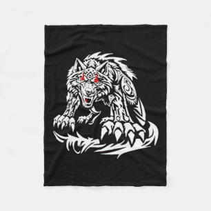 Couverture Polaire Black Jacob Fatu Wolf