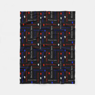 Couverture Polaire Black Lives Matt American Flag BLM Movement