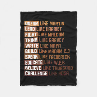 Couverture Polaire Black Power History Mois African American Pride G