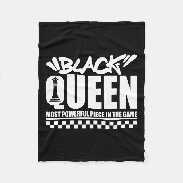 Couverture Polaire Black Queen Les échecs les plus puissants Africain (Devant)
