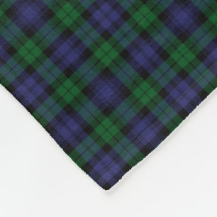 Couverture Polaire Black Watch Regiment Tartan Scottish Plaid Motif