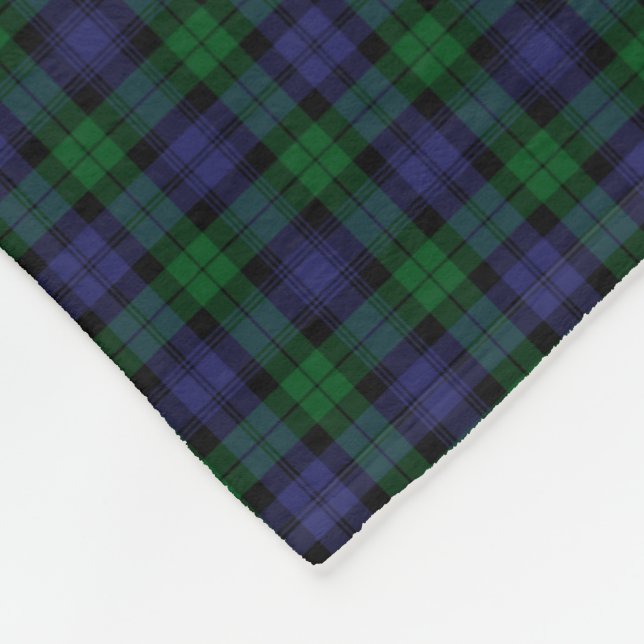 Couverture Polaire Black Watch Regiment Tartan Scottish Plaid Motif (Coin)