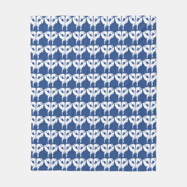 Couverture Polaire Blanche de levure Husky Sibérie Blanche de loup de (Devant)