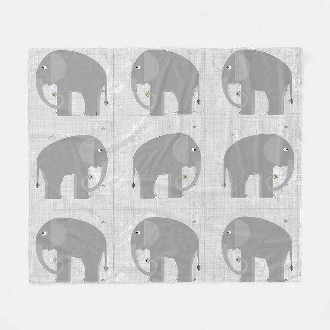 Couverture Polaire Blanche en laiton de cacahuètes (Devant (Horizontal))