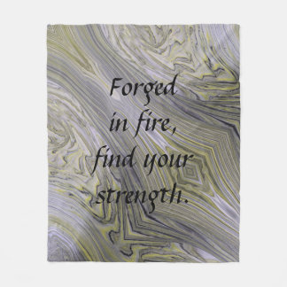 Couverture Polaire Blanche en or liquide