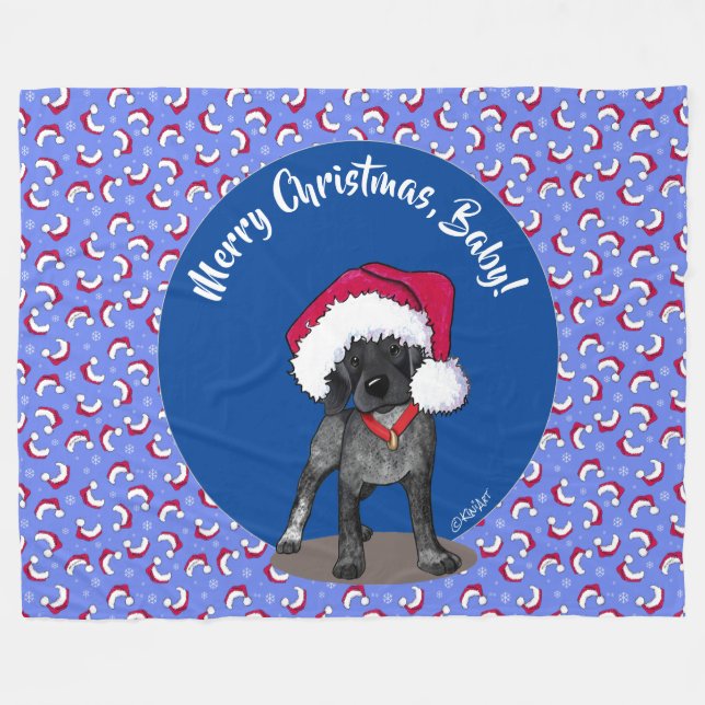 Couverture Polaire Blanche en polaire bretonne noire (Devant (Horizontal))