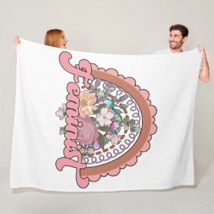 Couverture Polaire Blanche en polaire féministe