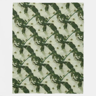 Couverture Polaire Blanche en polaire moelleuse