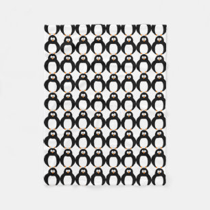 Couverture Polaire Blanche en toison pingouin