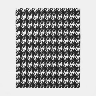 Couverture Polaire Blanche Husky Sibérie Husky Sled Dog Blanches