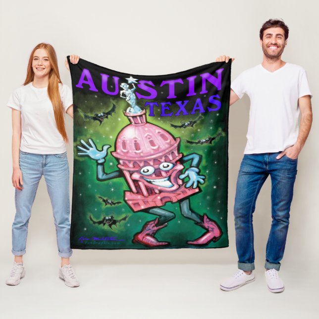 Couverture Polaire Blanche polaire Austin Texas (En situation)