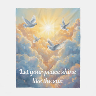 Couverture Polaire Blanche polaire de Peace Dove