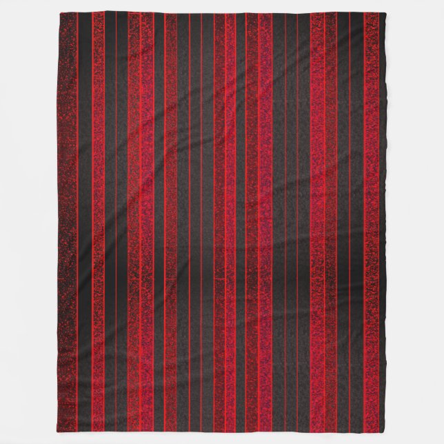 Couverture Polaire Blanche polaire rouge et noire (Devant)