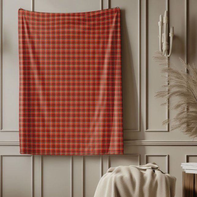 Couverture Polaire Blanche rouge vert plaid pour le confort de Noël (Red Green Plaid Blanket for Christmas Comfort)
