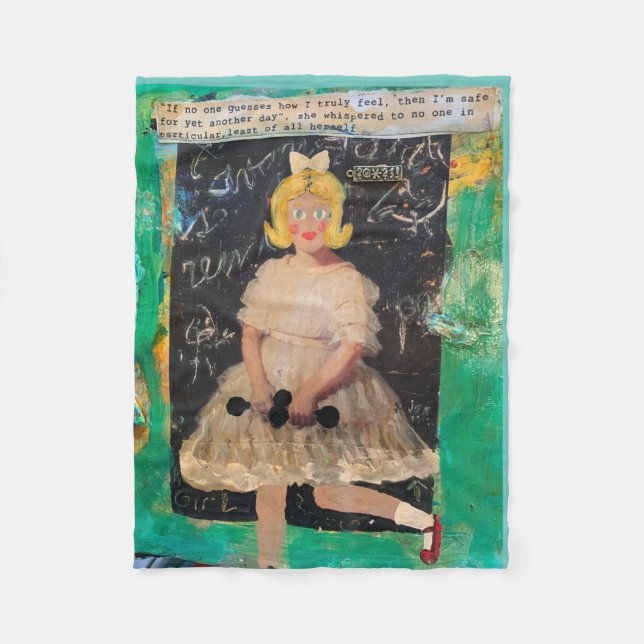 Couverture Polaire Blanche-Toison (Devant)