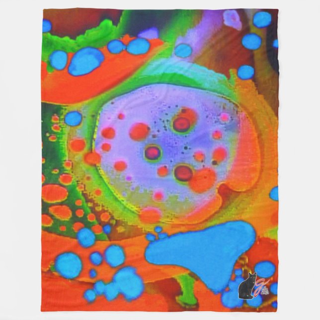 Couverture Polaire Blanche-Toison Liquide (Devant)