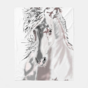 Couverture Polaire Blanchisserie polaire Cheval Blanc Couleur personn