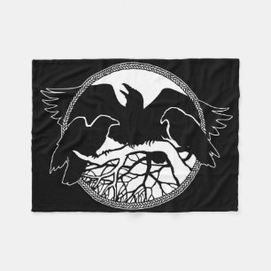 Couverture Polaire Blanket Raven Native Spiket Animal Fleece Blanket