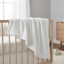 blanket white solid color trendy