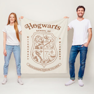 Couverture Polaire Blason de l'école de sorcellerie et de wizardry HO
