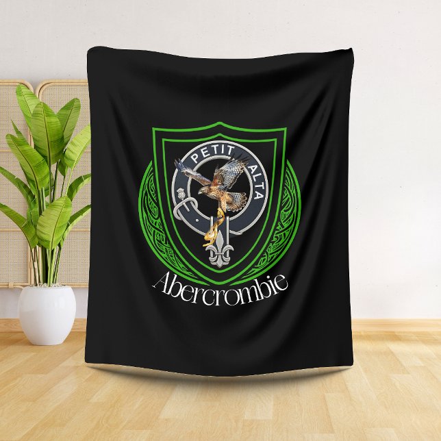 Couverture Polaire Blason du clan écossais Abercrombie (Créateur téléchargé)