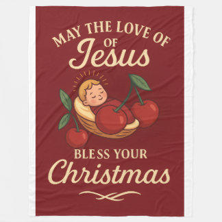Couverture Polaire Blessed Christmas by Sweet Cherry