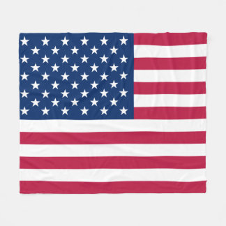 Couverture Polaire Bleu blanc rouge de drapeau américain