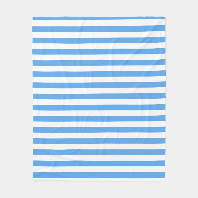 Couverture Polaire Bleu Blancs Modèle Moyen Décor (Devant)