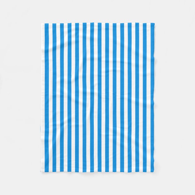 Couverture Polaire Bleu Bleu Blancs Élégant Modèle (Devant)