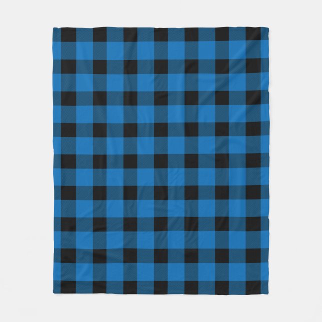 Couverture Polaire Bleu Buffalo Country Lumberjack Plaid (Devant)
