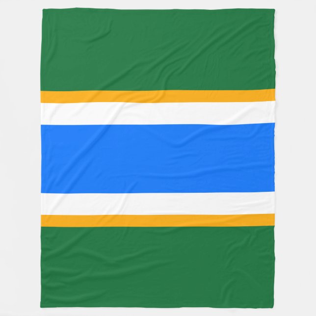 Couverture Polaire Bleu clair Gras Vert Blanc Jaune Bleu Bleu Bleu Bl (Devant)