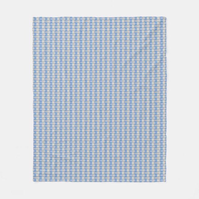 Couverture Polaire Bleu courant Tan de Candystripe (Devant)