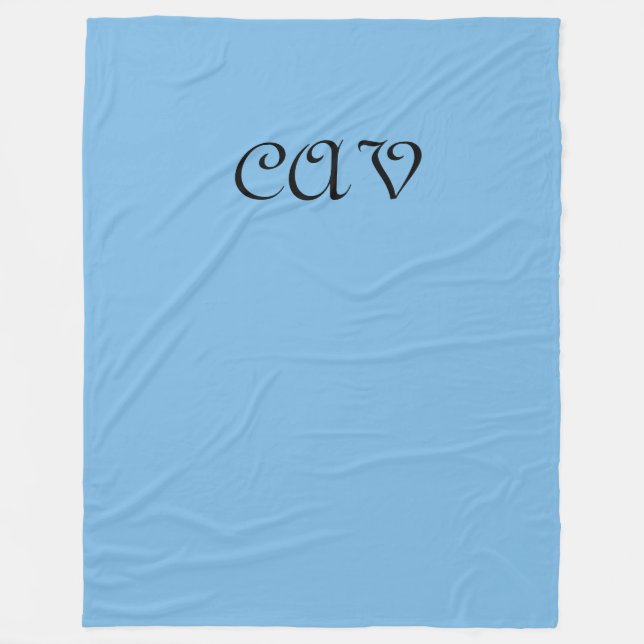 Couverture Polaire Bleu de Cornflower (Devant)