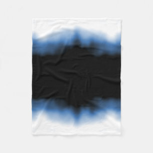 Couverture Polaire Bleu d'Ombre de tache d'encre